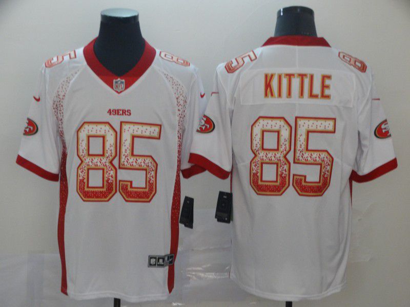 Men San Francisco 49ers #85 Kittle White Nike Drift Fashion Limited NFL Jersey